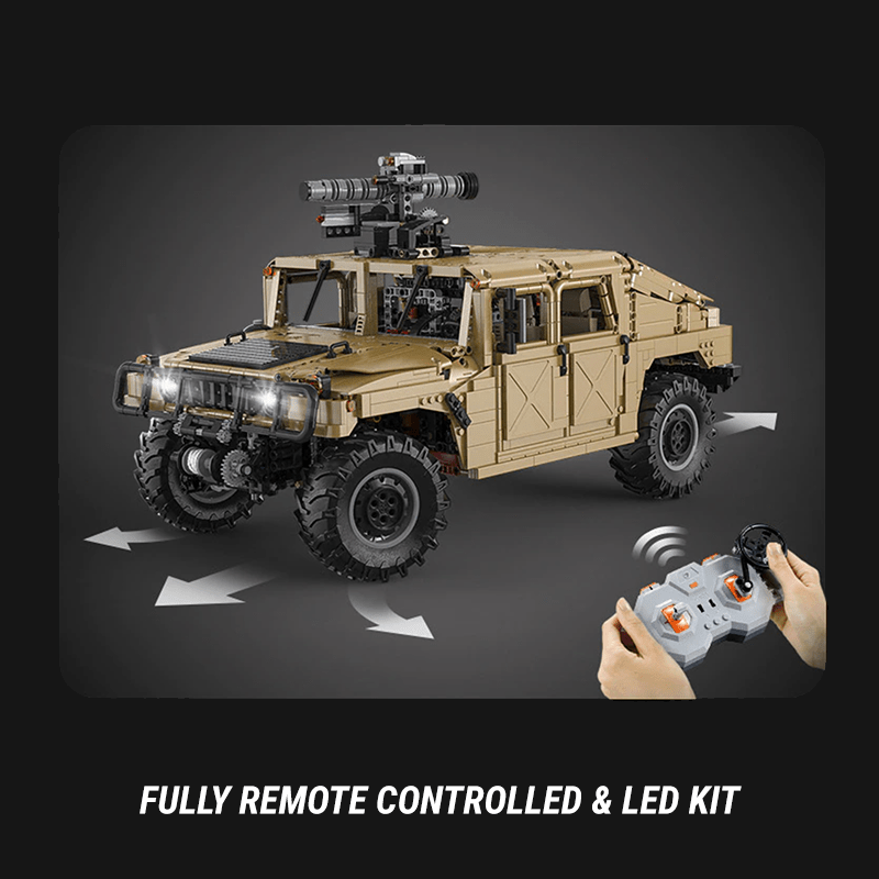 CaDa C61036 - Static Version - Military Off-Road Humvee Truck - vue 14 | Power Blockz