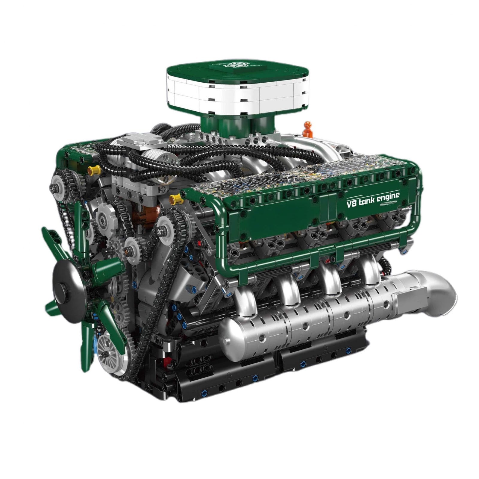 Mould King 10182 - Functional V8 Tank Engine | Power Blockz