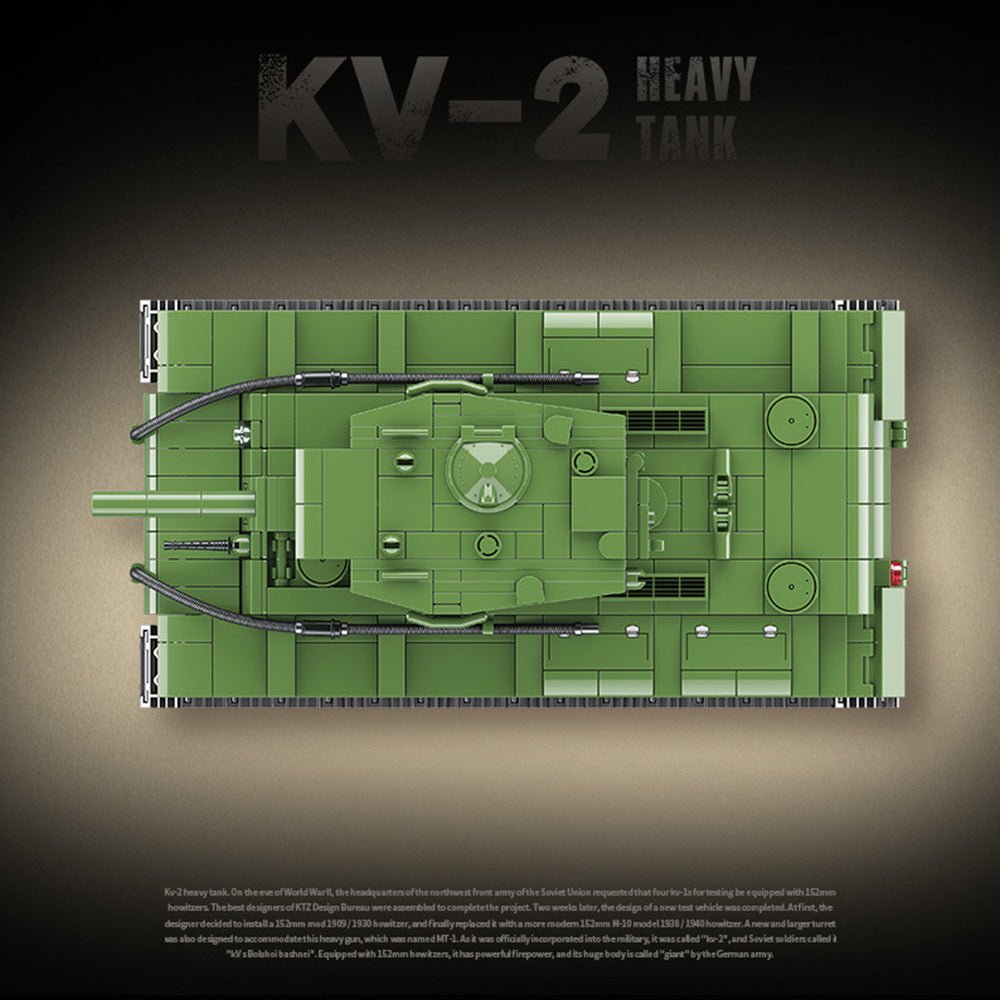 Cobi 2731 - KV-2 Heavy Tank - vue 4 | Power Blockz