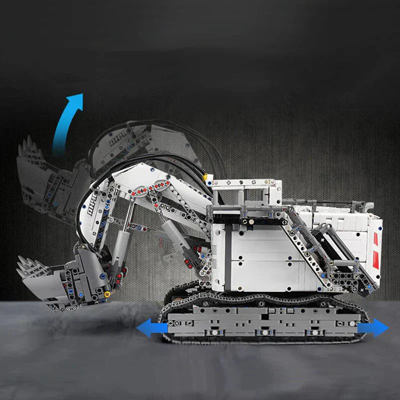 Mould King 17077 - RC Heavy-Duty Wheel Loader - vue 8 | Power Blockz