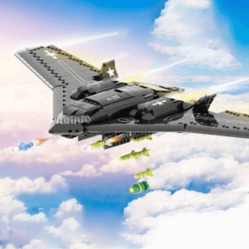 Gobricks MOC A0833 - Xian H-20 - vue 7 | Power Blockz