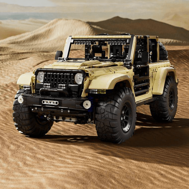 Mould King 13184 - All-Terrain Wrangler Sahara 4x4 - vue 4 | Power Blockz