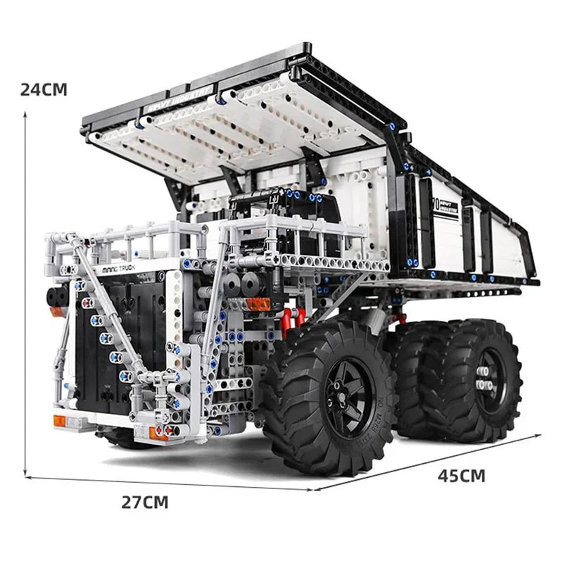 Mould King 13170 - RC Mining Dump Truck - vue 6 | Power Blockz