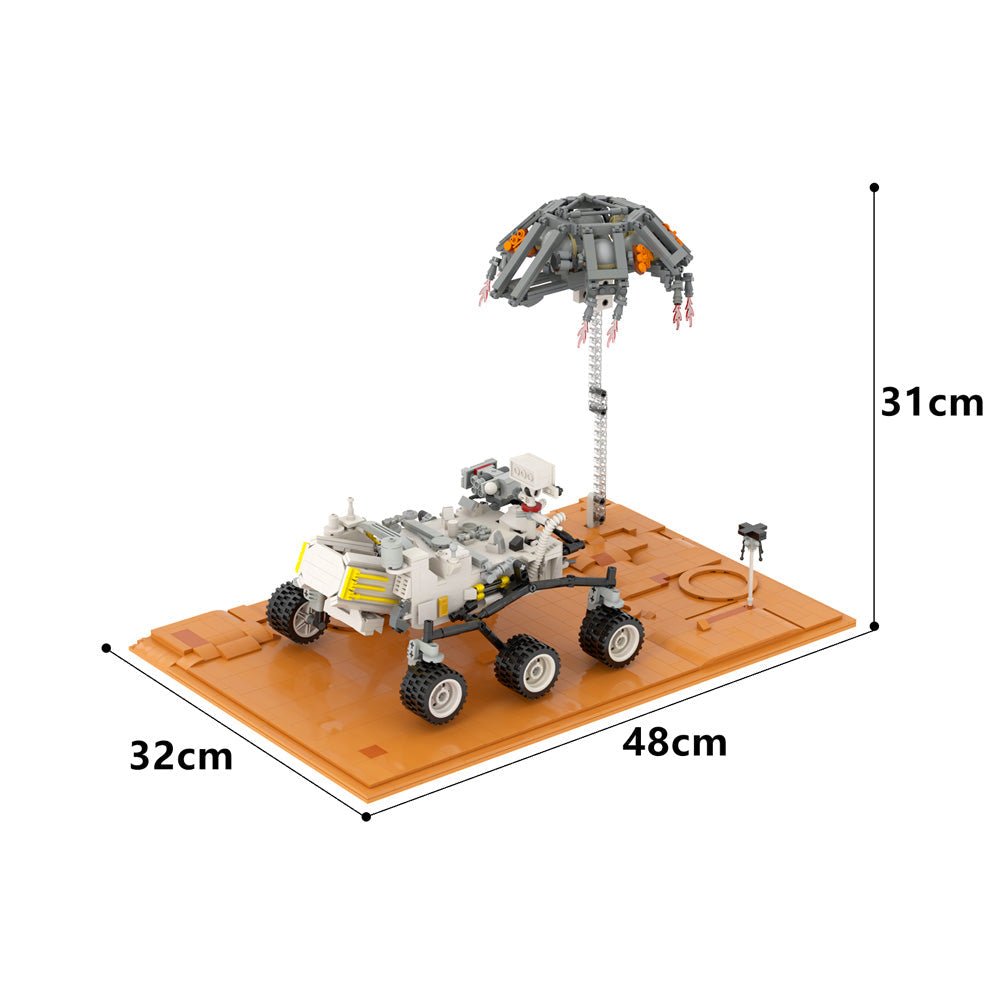 Gobricks MOC C6751Y01 - Mars Rover with Mars Base - vue 7 | Power Blockz