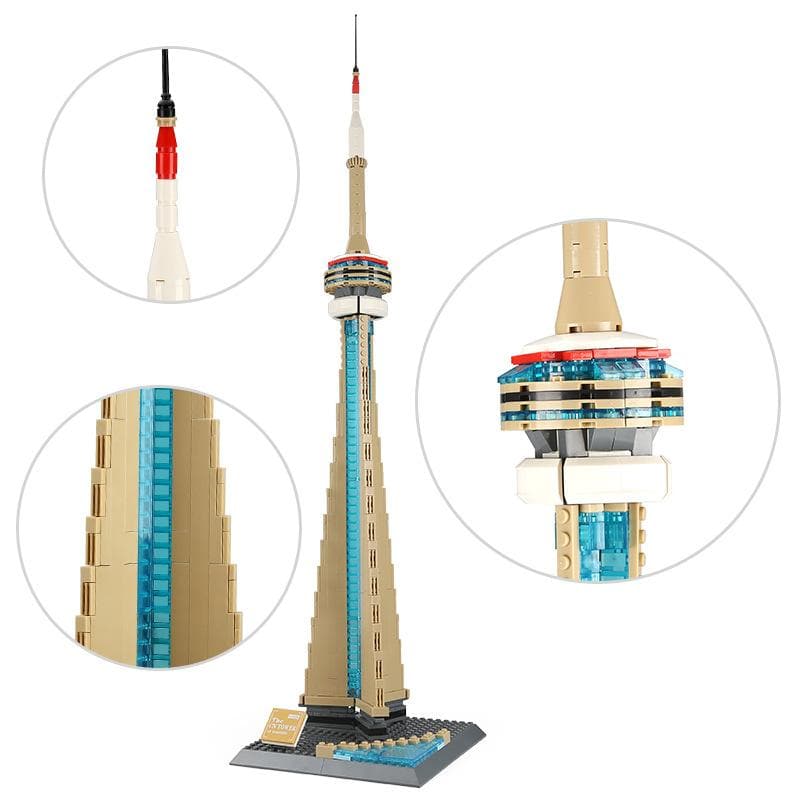 Wange 4215 - CN Tower Toronto - vue 3 | Power Blockz