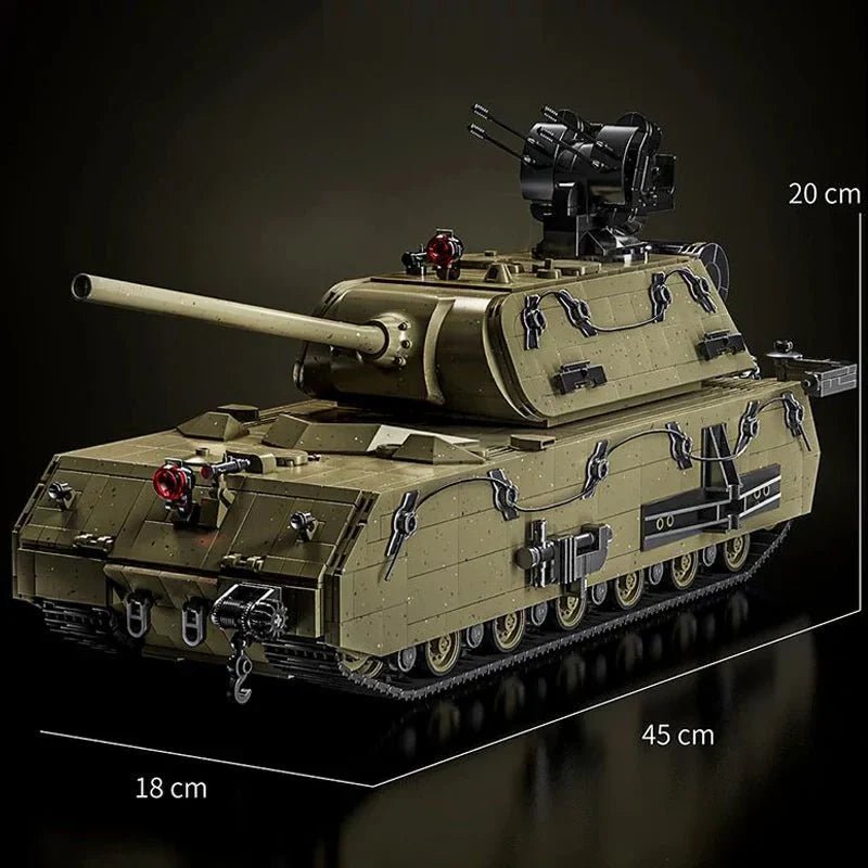 12GO 98001 - Panzer VIII Maus Tank Military - vue 4 | Power Blockz