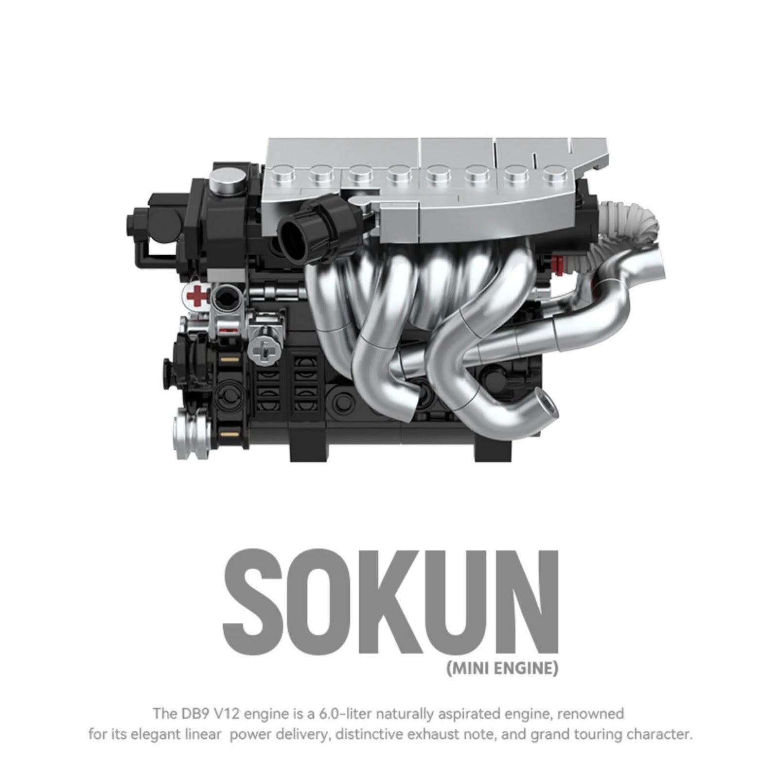 POWERBUILD PB8869C - Aston Martin DB9V12 Engine - vue 4 | Power Blockz