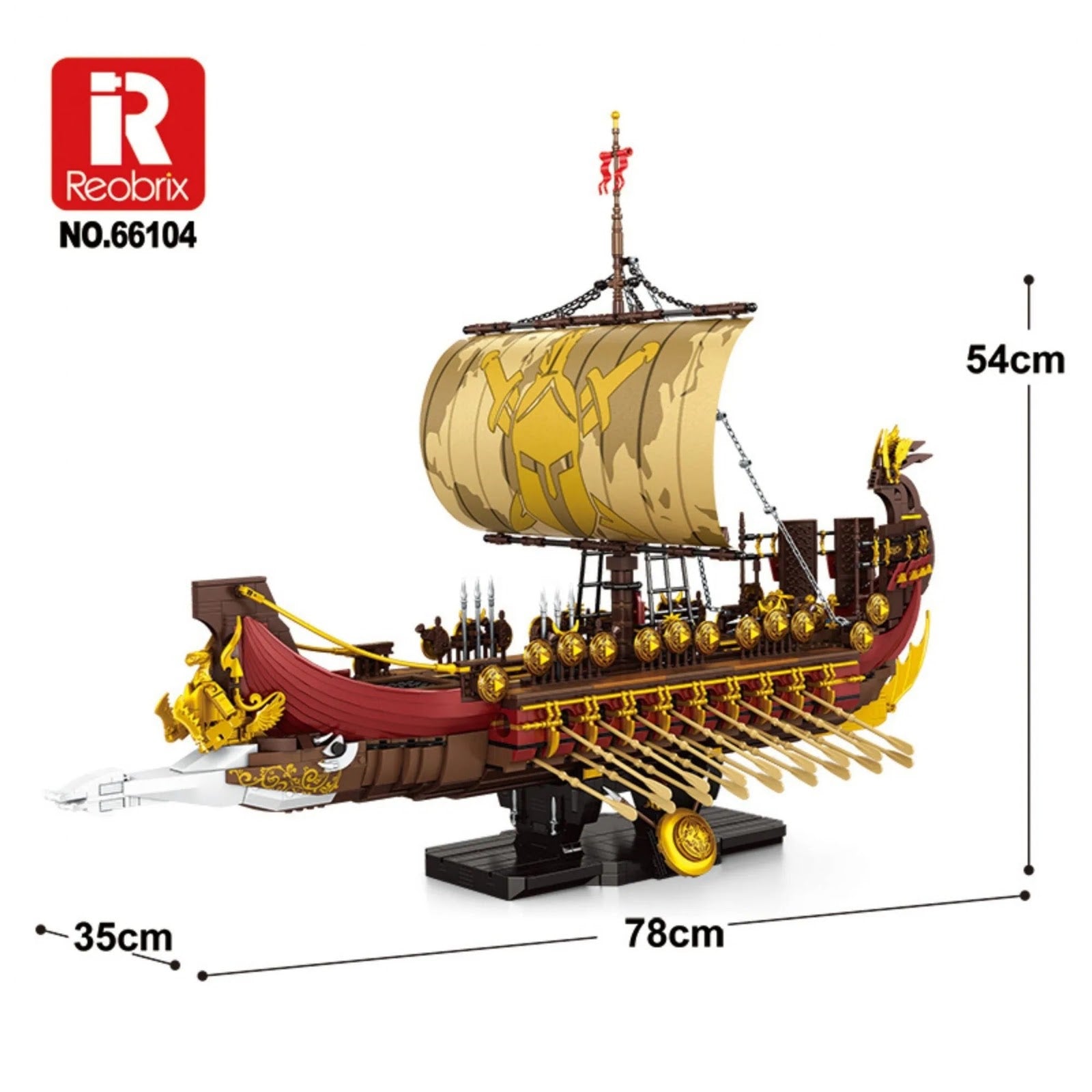 Reobrix 66104 - Spartan Warship - vue 7 | Power Blockz