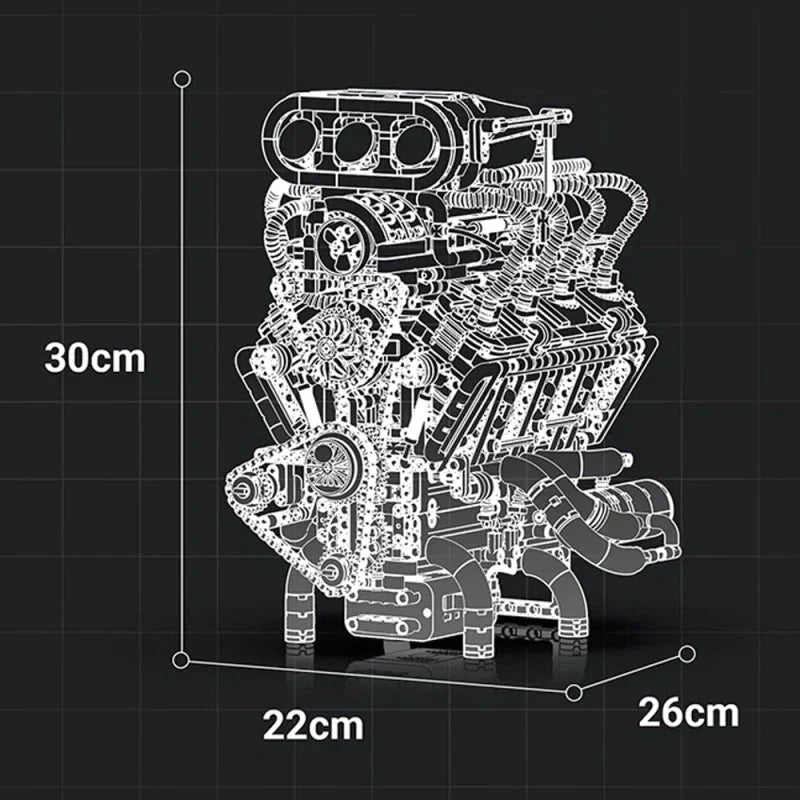 Eikee Y15001 - Motorised Muscle V8 - vue 10 | Power Blockz