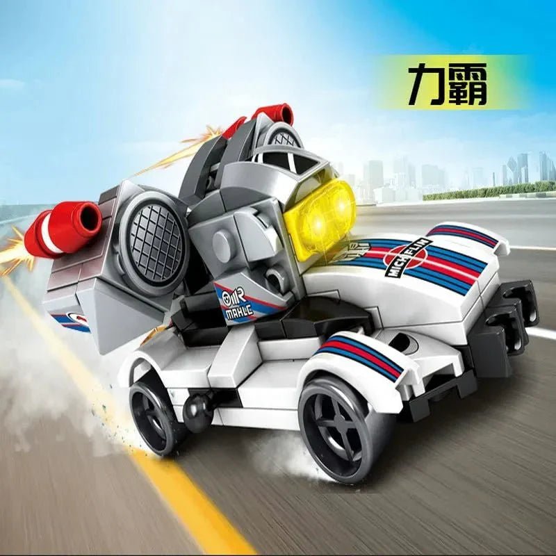 Mechanical Transformation Robot Racing Car Bricks Toy | 657pcs - Mechanical Transformation Robot Racing Car Bricks Toy - vue 2 | Power Blockz