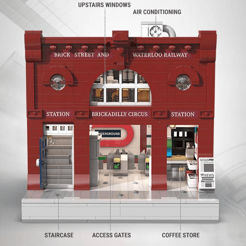 CaDA C66008W - Brickadilly Circus London Station - vue 5 | Power Blockz