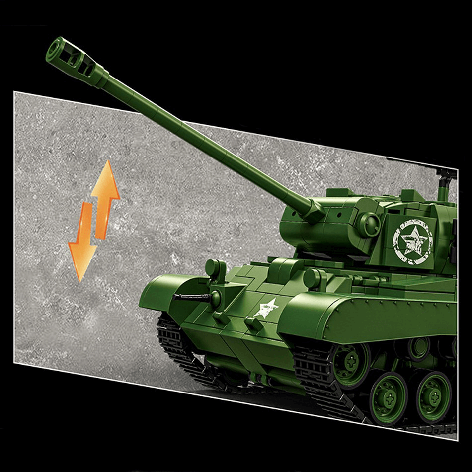 12GO 97011 - M26 Pershing Heavy Tank - vue 8 | Power Blockz