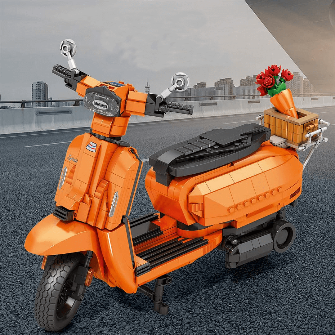 Reobrix 11036 - Orange - Lambretta V200 Special - vue 5 | Power Blockz