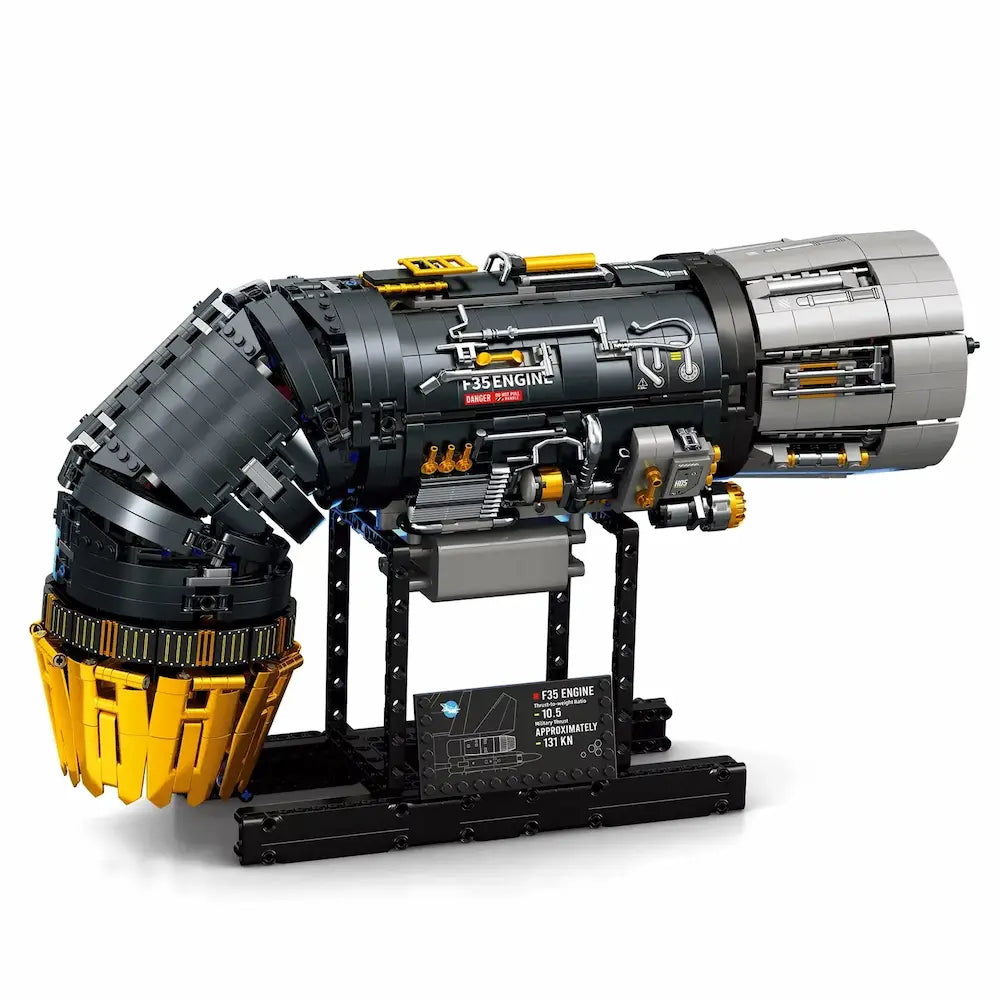 Reobrix 33014 - Motorised F35 Turbine Engine - vue 3 | Power Blockz