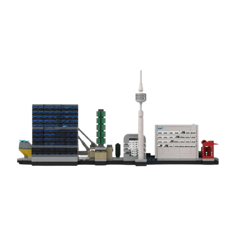 Gobricks MOC-40926 - Rotterdam Skyline - vue 4 | Power Blockz