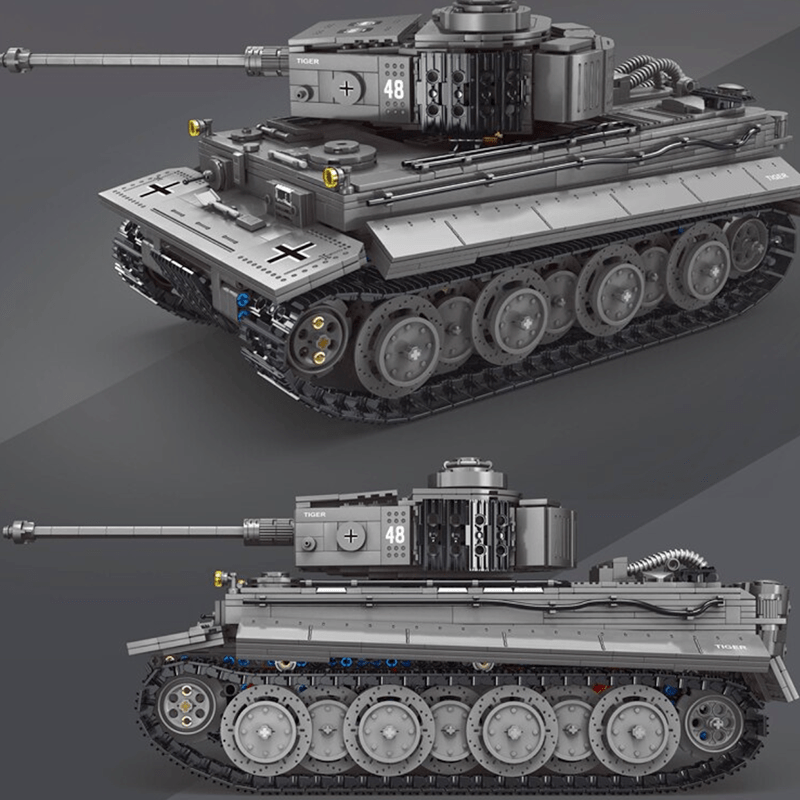 CaDa C61071W - Remote Controlled Tiger Tank - vue 2 | Power Blockz