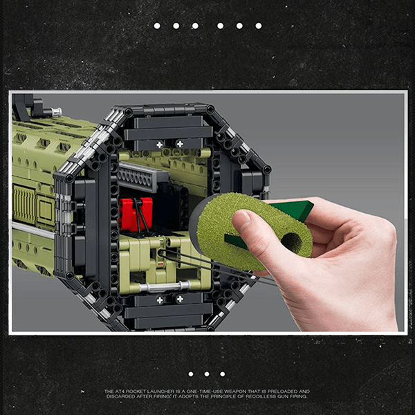 Reobrix 77027 - M136 AT-4 Anti Tank Grenade Launcher - vue 13 | Power Blockz