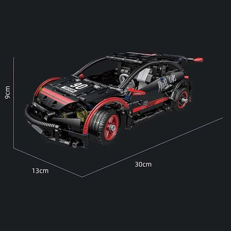 Mould King 18013 - Track-Spec JDM K20 Hot Hatch - vue 4 | Power Blockz