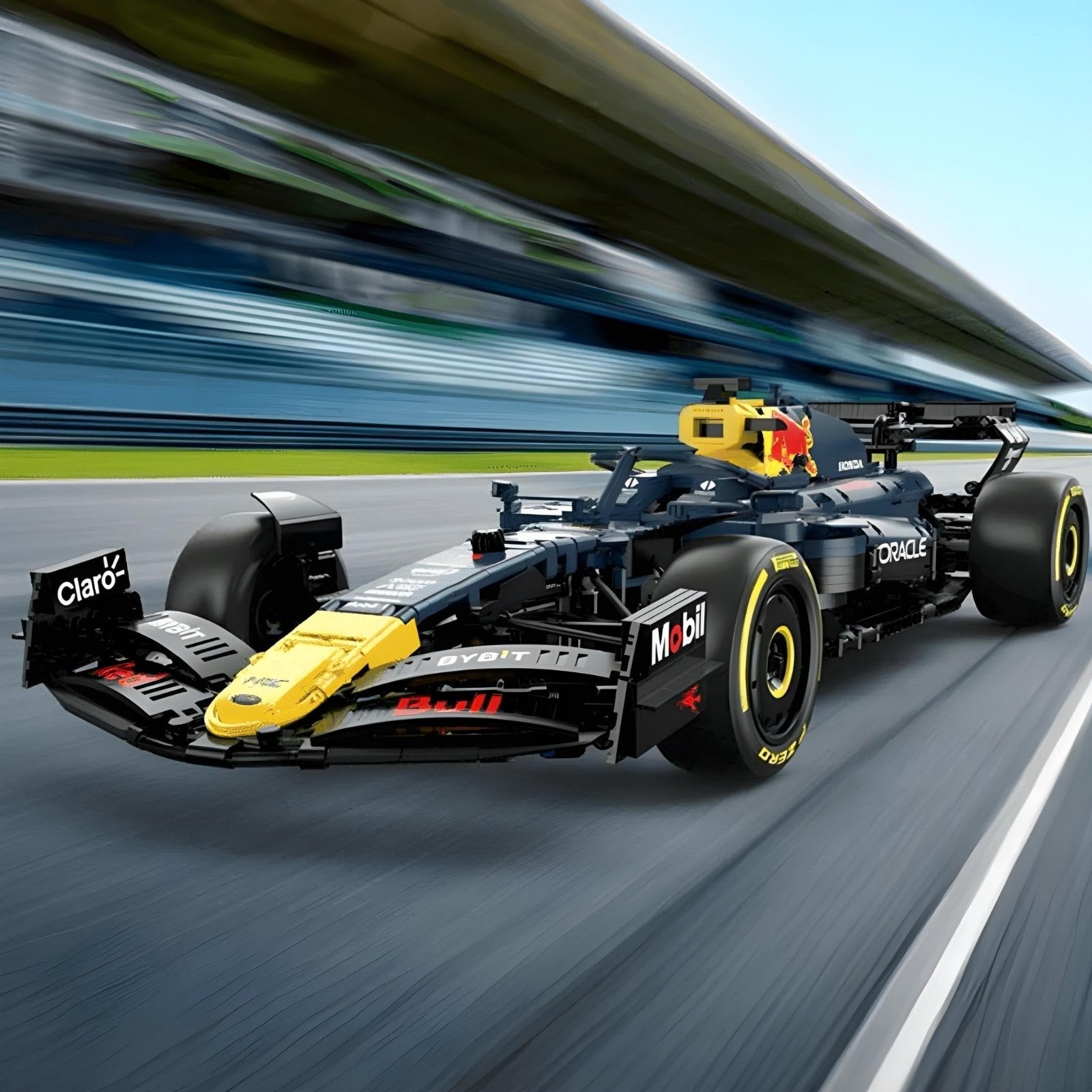 Rastar 92400 - 2023 RB19 Formula 1 Racer - vue 5 | Power Blockz