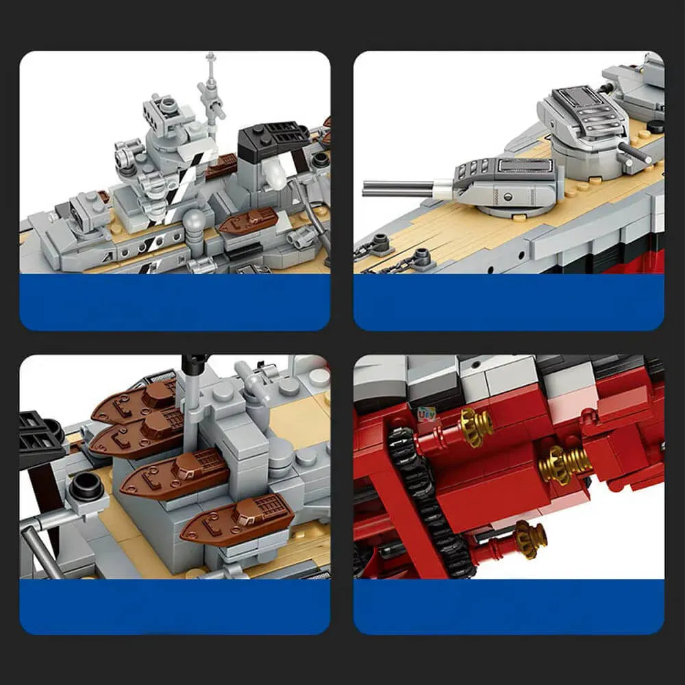 Forange FC4207 - Royal Navy Queen Elizabeth Battleship - vue 4 | Power Blockz