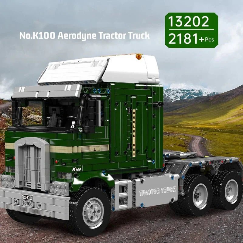 Mould King 13202 - Aerodyne Tractor Truck Technic - vue 5 | Power Blockz