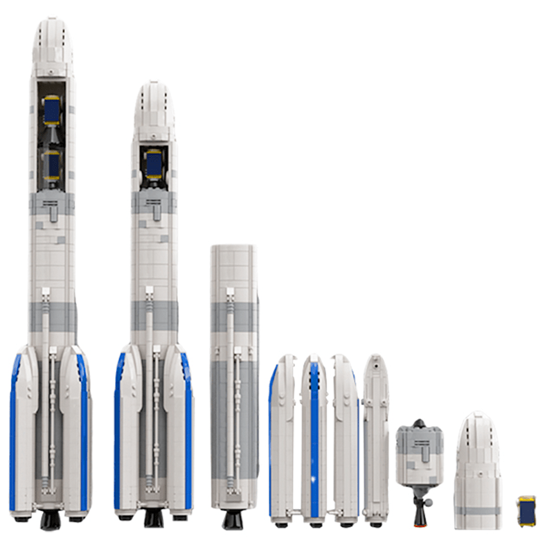 Gobricks MOC-29196 - Arianespace Ariane 6 - vue 2 | Power Blockz