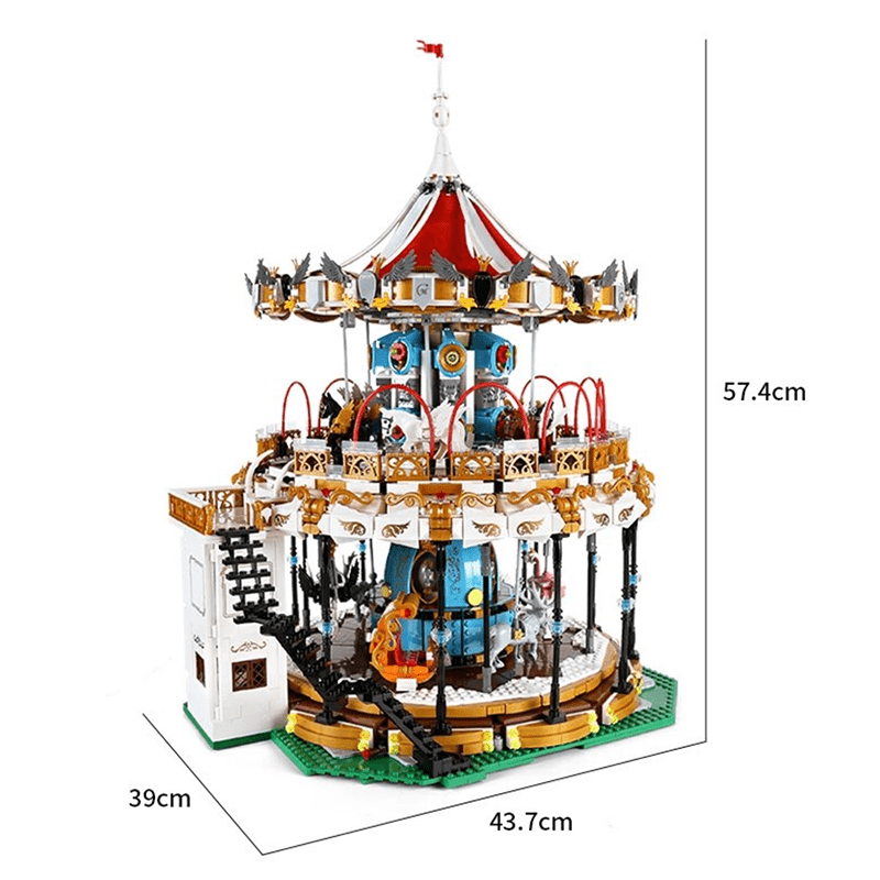 Mould King 11011 - Motorised Merry Go Round - vue 2 | Power Blockz