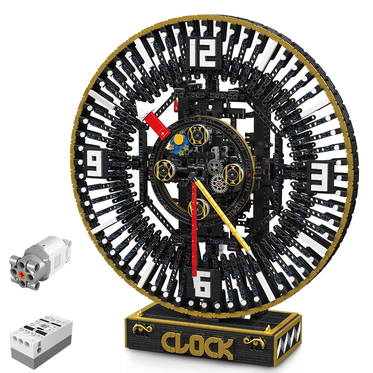 Mould King 10160 - Motorized Steampunk Mechanical Clock - vue 5 | Power Blockz