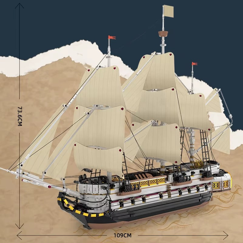Reobrix 66048 - Endeavor Sailing Ship - vue 5 | Power Blockz