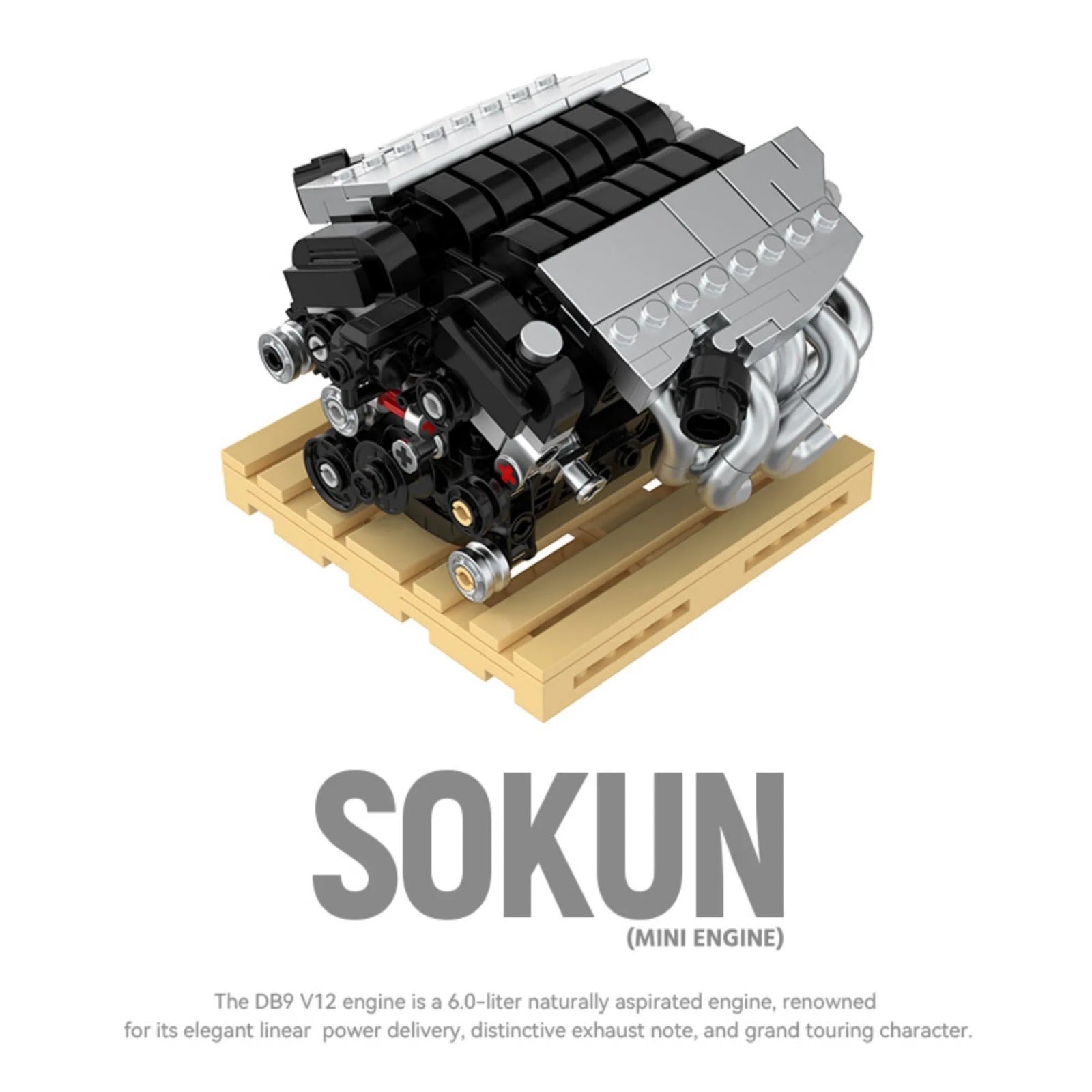 POWERBUILD PB8869C - Aston Martin DB9V12 Engine - vue 6 | Power Blockz