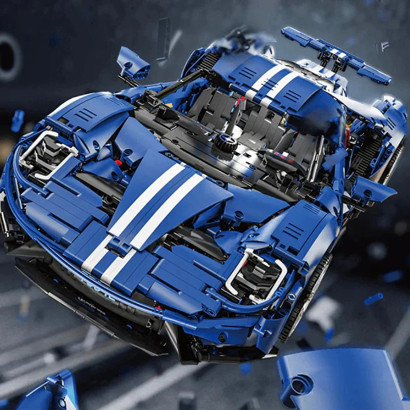 TGL T5042B - Blue - Static - Heritage GT40 Le Mans Icon - vue 11 | Power Blockz