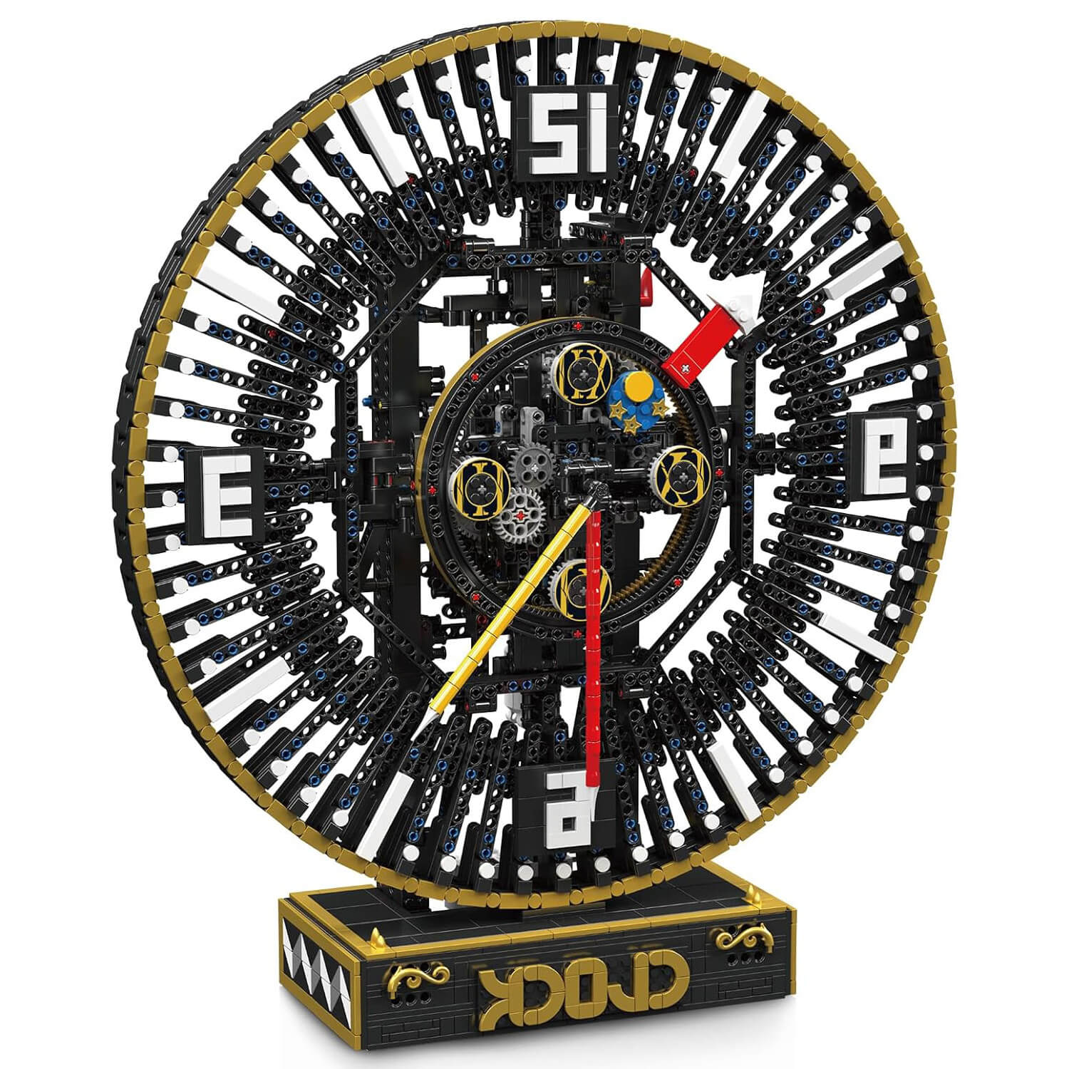Mould King 10160 - Motorized Steampunk Mechanical Clock - vue 2 | Power Blockz
