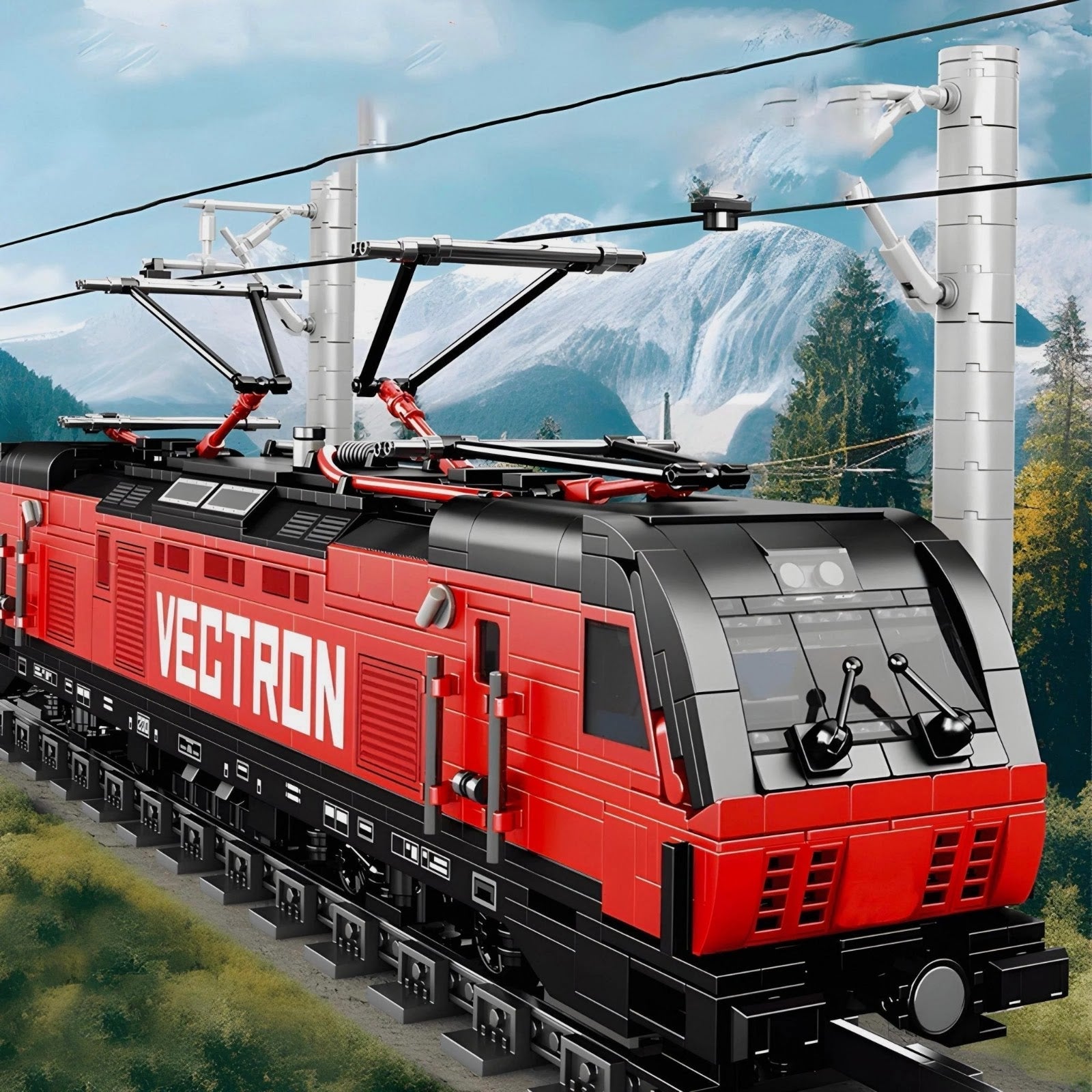Reobrix 66019 - Vectron Electric Locomotive - vue 3 | Power Blockz
