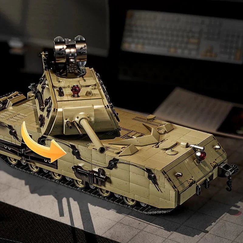 12GO 98001 - Panzer VIII Maus Tank Military - vue 8 | Power Blockz