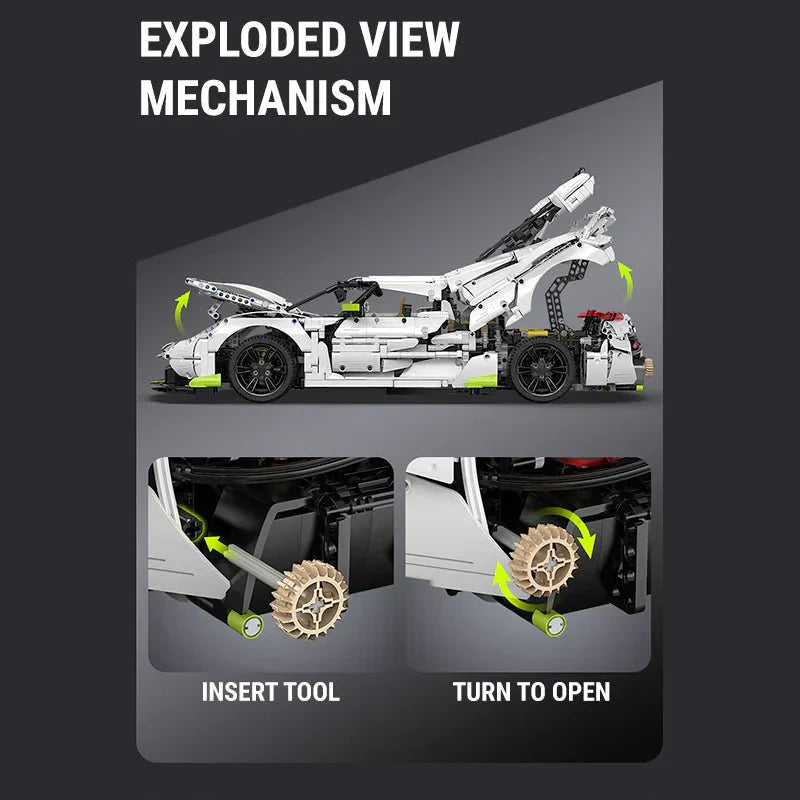 Guly 10628 - Static Version - Twin-Turbo Track Hypercar - vue 10 | Power Blockz