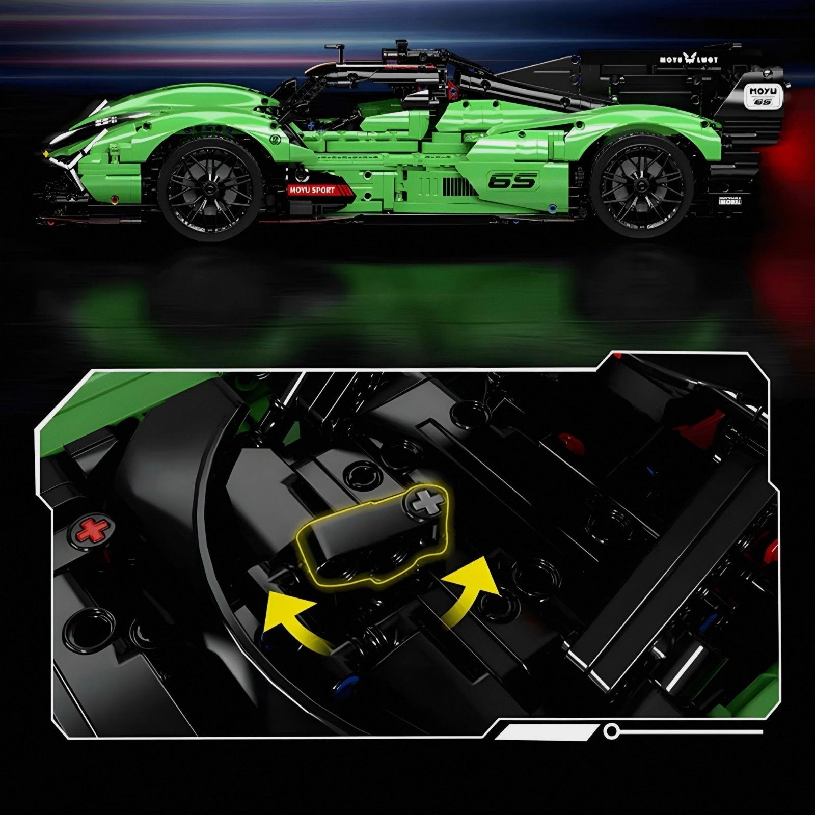MOYU MY88029 - Static Version - Endurance SC63 Prototype Hypercar - vue 2 | Power Blockz