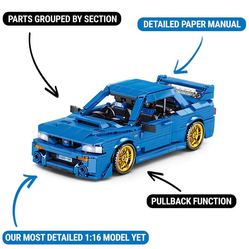 Sembo SY8408 - 1998 WRX STI Rally Turbo Coupe - vue 6 | Power Blockz