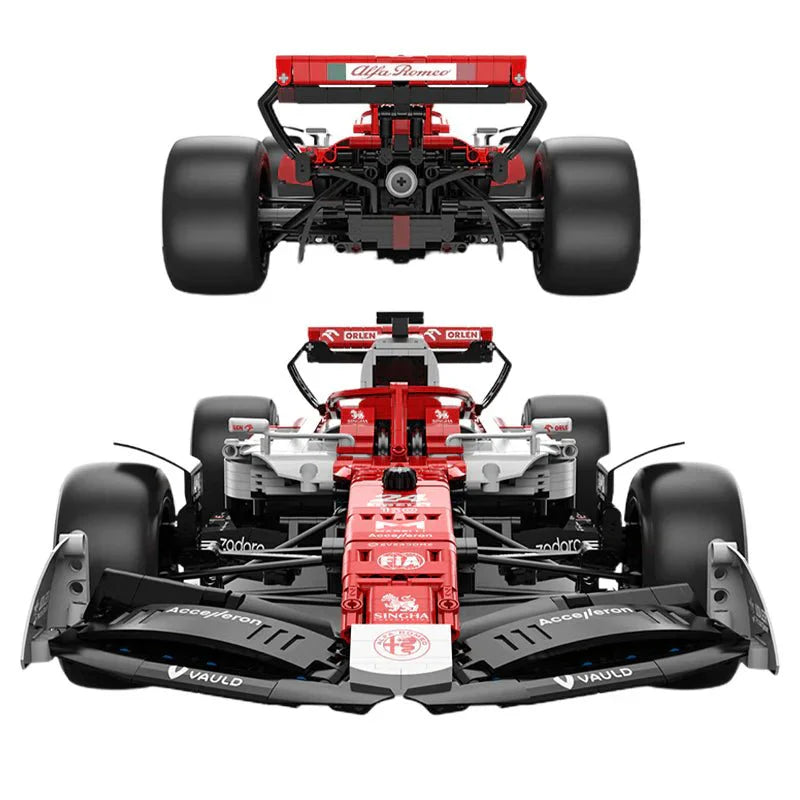 Rastar 94400 - Static Version - Official 2022 Alfa Romeo F1 - vue 10 | Power Blockz