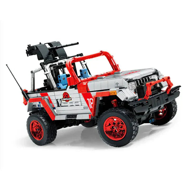 Sembo 701038 - Static Version - Jurassic Dino Expedition Off-Road 4x4 - vue 8 | Power Blockz
