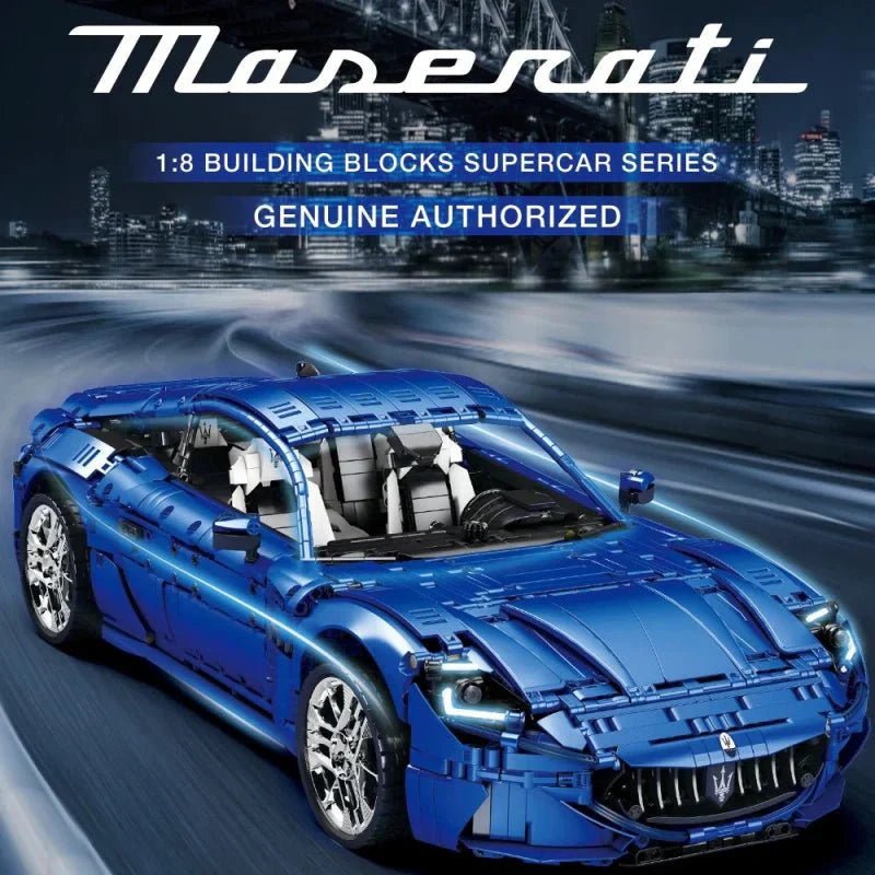 Reobrix 11010 - Maserati GranTurismo Blue Edition - vue 6 | Power Blockz
