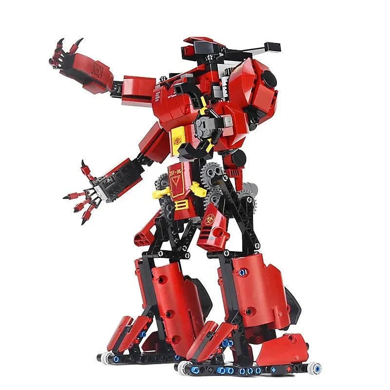 Tech RC Motorized Crimson Beast Robot Bricks Toy 15 | 038 | 636pcs - Tech RC Motorized Crimson Beast Robot Bricks Toy 15 | 038 - vue 2 | Power Blockz