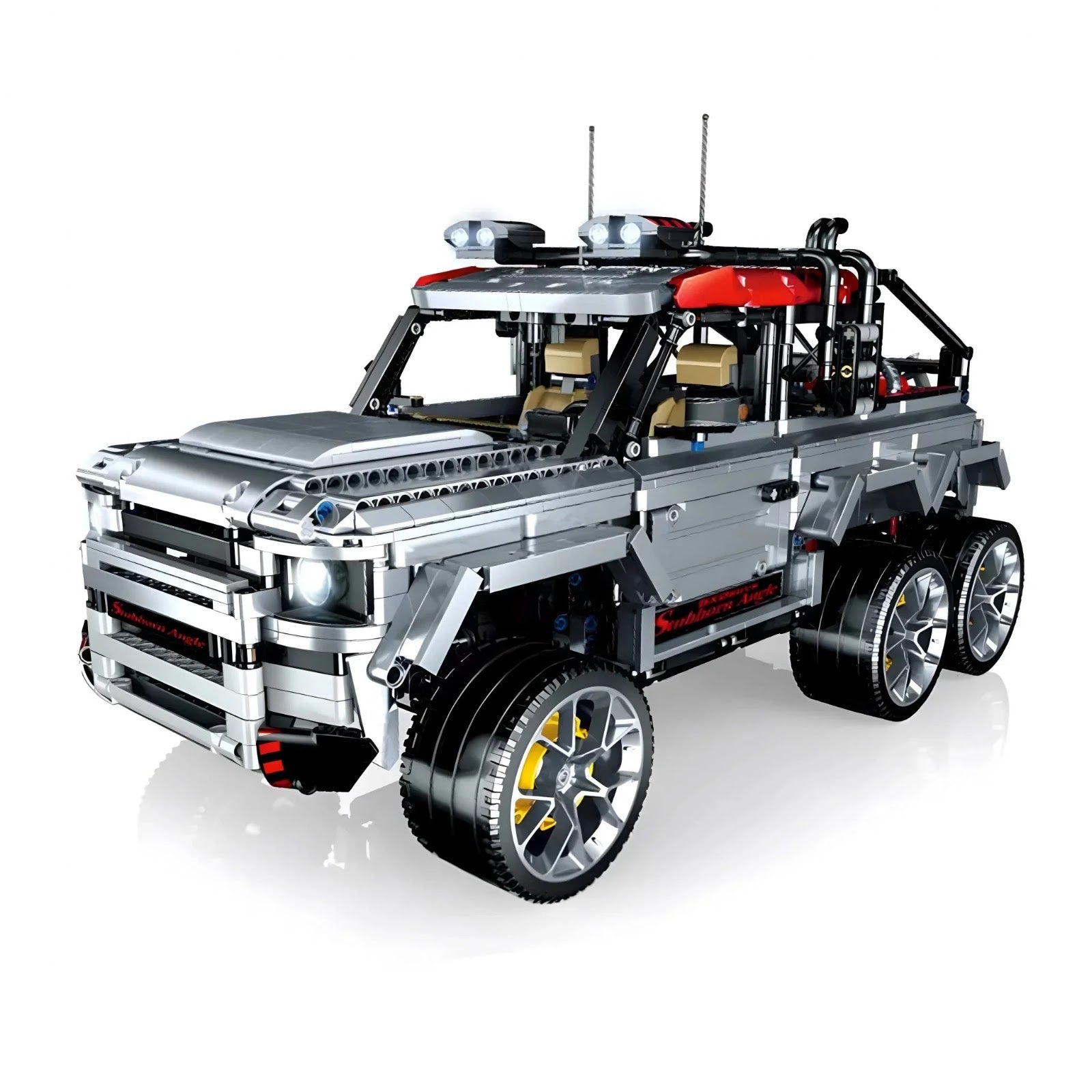 Qizhile 2301 - 6x6 Expedition Defender Off-Roader - vue 2 | Power Blockz
