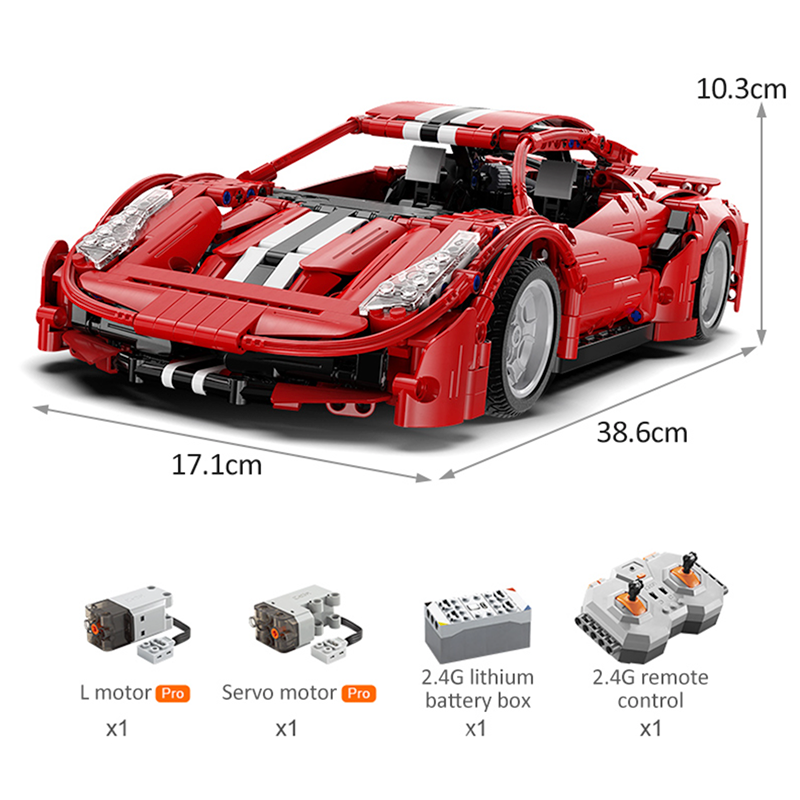 C61049 PF - Italian 488 Remote Control - vue 4 | Power Blockz