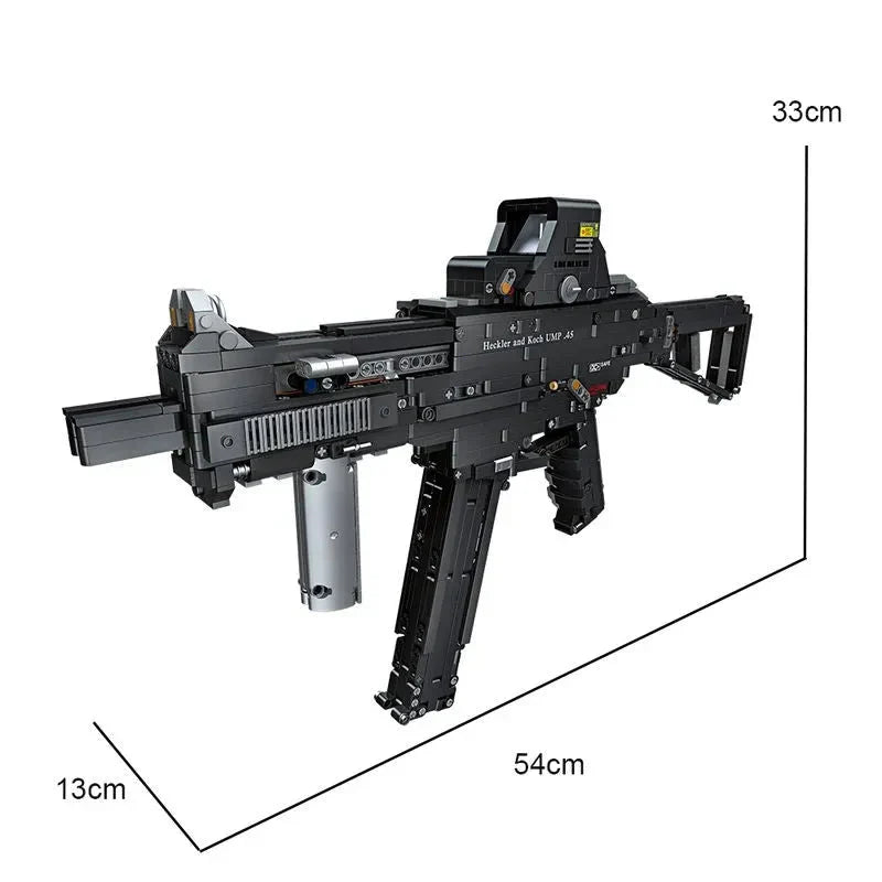Jiestar 92401 - UMP45 SMG - vue 5 | Power Blockz