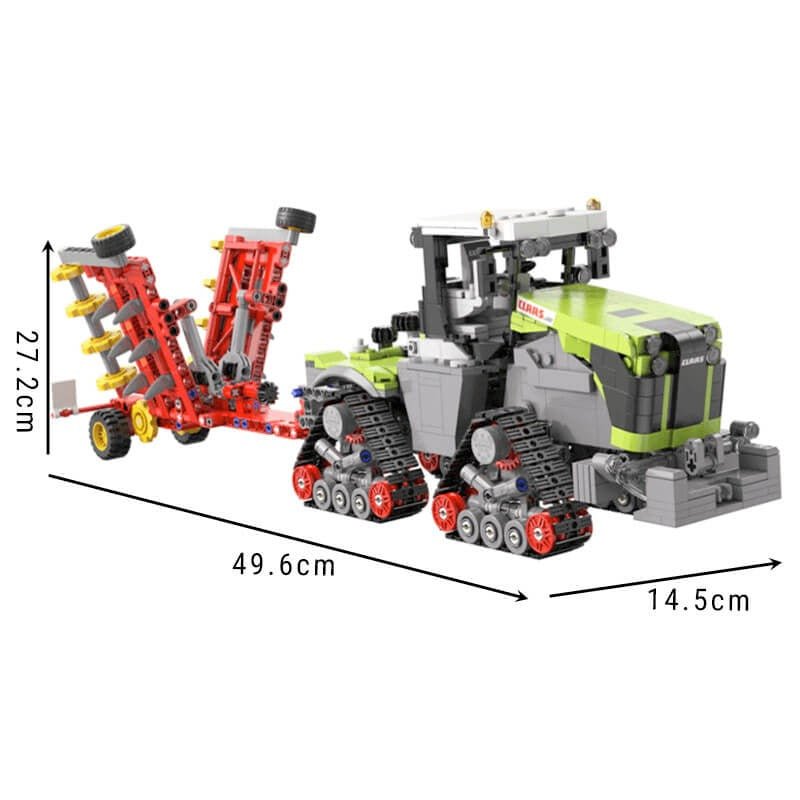 CaDa C65012W - Heavy-Duty Articulated Farm Tractor - vue 10 | Power Blockz