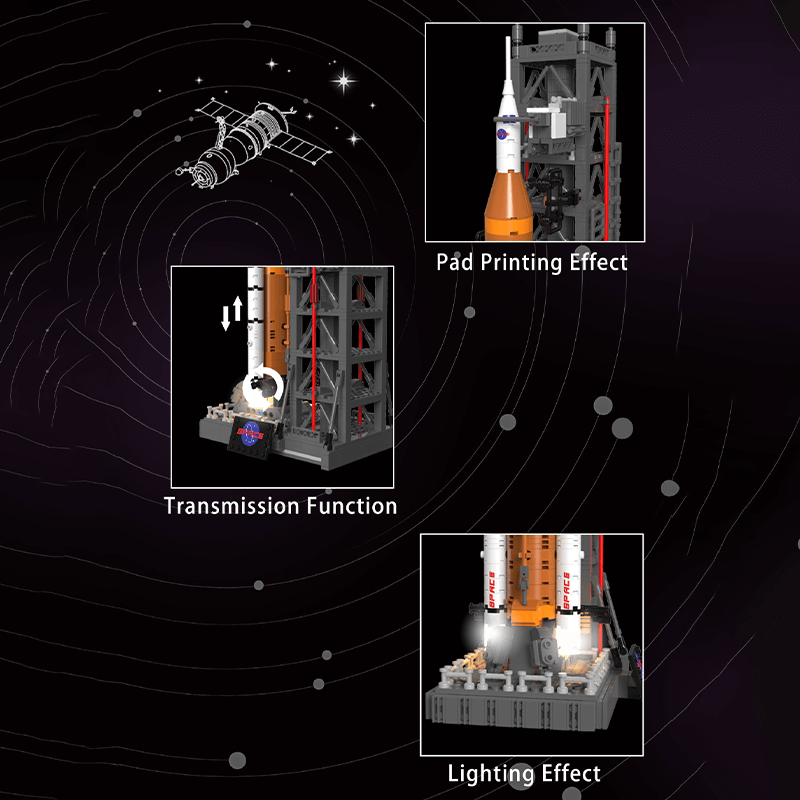 DK 7007 - Moon landing: SLS Space Launch System - vue 3 | Power Blockz
