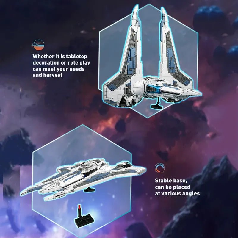 BaKa 33918 - Interstellar Starfighter - vue 6 | Power Blockz
