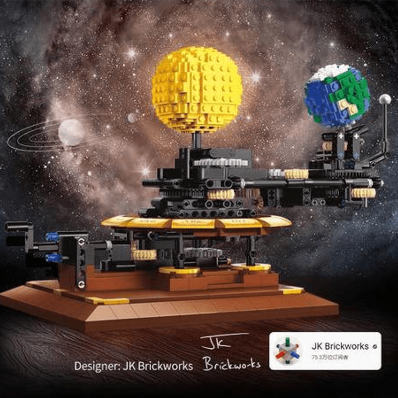 CaDa c71004W - Astrophysics Kinetic Sculpture - vue 5 | Power Blockz