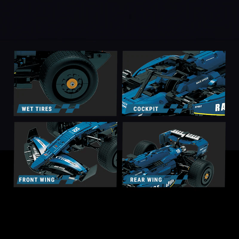 2025 Concept Formula Racer | 2350pcs - 2025 Concept Formula Racer - vue 7 | Power Blockz