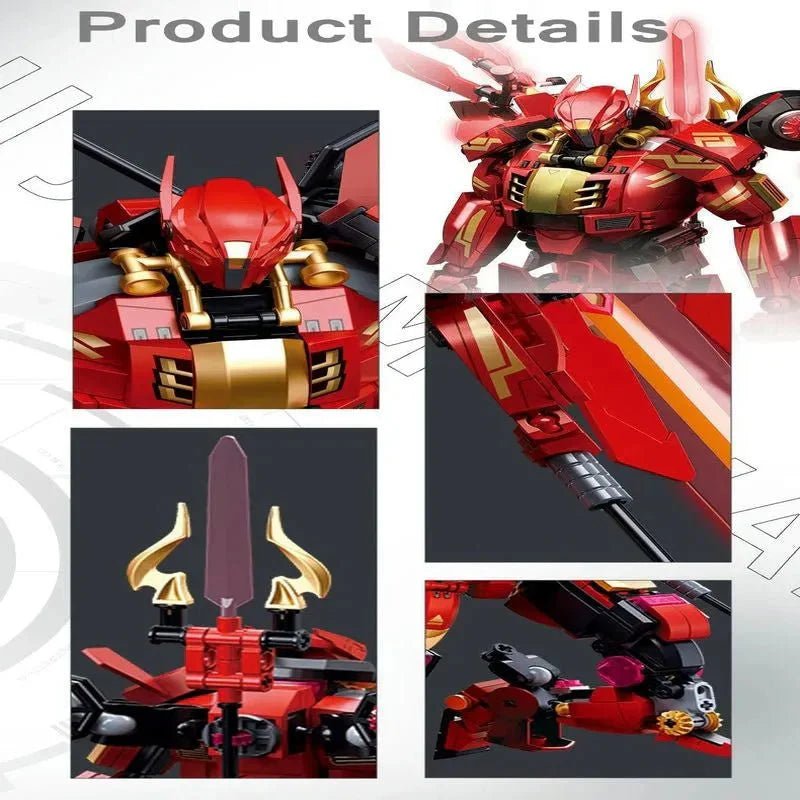 Movie Halberd Athena Transforming Mecha Robot Bricks Toy | 511pcs - Movie Halberd Athena Transforming Mecha Robot Bricks Toy - vue 4 | Power Blockz